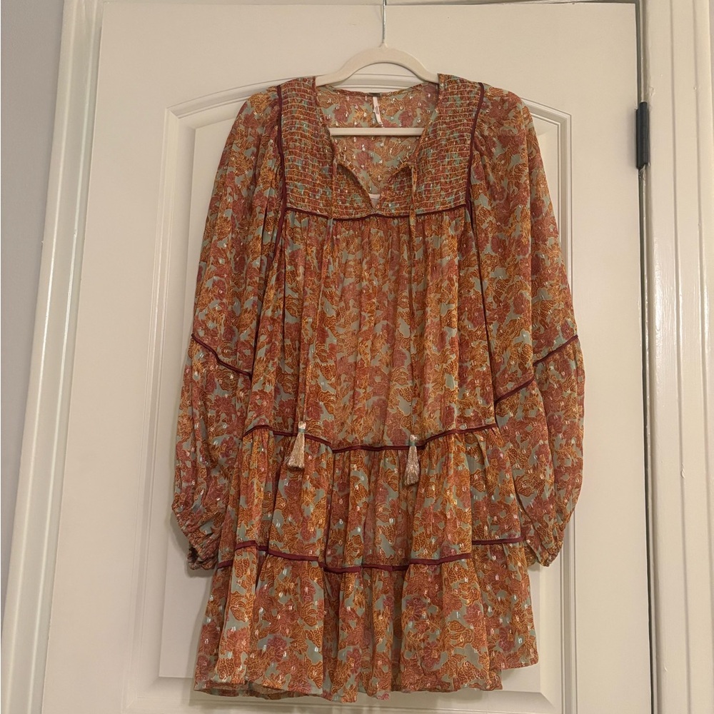 Free People Swinging Long Sleeve Tunic Dress
